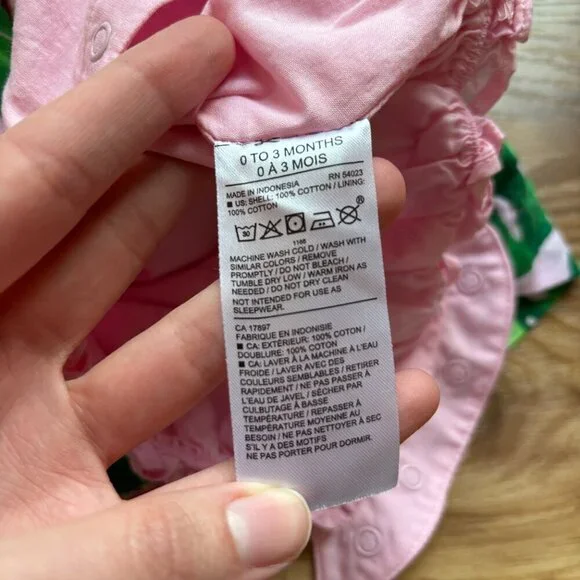 Janie and Jack Baby Tropical Flamingo Ruffle Romper - Picture 9 of 10